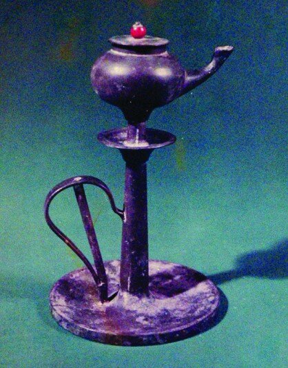 Copper kettle lamp, Qing Dynasty